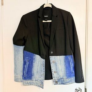 Desigual Hybrid Denim Blazer